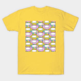 Cats eating colorful donuts T-Shirt